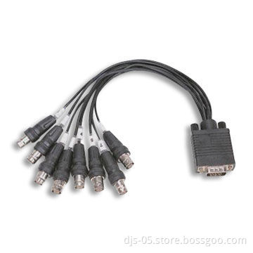 HDB 15P M to 8 x BNC F Cable, Available in Black and Beige Color, RoHS Compliant, High Performance